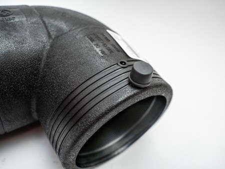 Отвод электросварной 90° PN16 SDR11 PE100 D160 Отвод электросварной 90° PN16 SDR11 PE100 D160